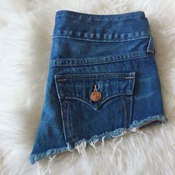 True Religion Blue Short Jean - Picture 2 of 4